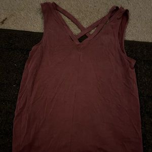 Maroon Hollister tank top
